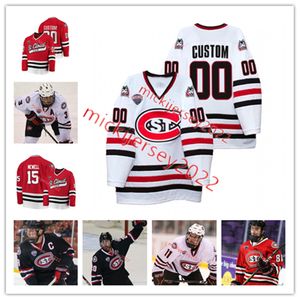 Individuell genähtes Eishockeytrikot der St. Cloud State Huskies für Herren und Jugendliche von Ondrej Trejbal Mason Reiners Kyler Kupka Grant Ahcan Jaxon Castor Zach Okabe Mason Salquist-Trikots