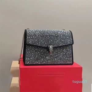 Cross Body Mesenge Bag Diamante torebki Underarm Kobiety Tote Hobo torebka