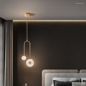 Lampade a sospensione Luxury Wind Modern Simple Nordic Corridor Lamp Living Room Background Wall Lights Fixtures