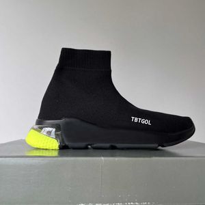 Sneakers mężczyźni designerska platforma Sneaker klasyczny trener Sock Shoe 3D Knit Treners Białe czarne graffiti Sole Air Cushion Casual