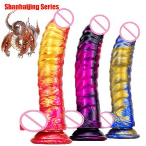 Articoli di bellezza Bad Dragon Dildos Color Enorme Figa Giocattoli Morbidi con Ventosa Pene Butt Plug per Donne Gaysexy Mens Masturbazione Anale Porno