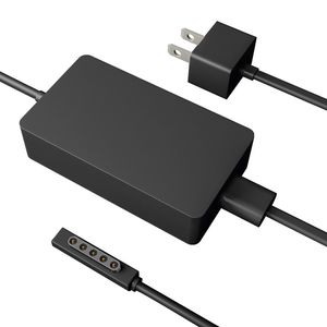 48W Microsoft Surface Pro 2 Laptop Fast Charger 12V 3.6A Strömförsörjning AC Adapter Ersättningsytan Pro 1 Surface RT med 6ft Schef Model A1536