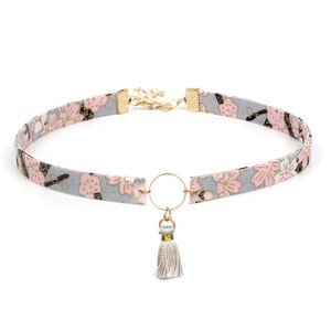 Choker Koreanischen Stil Einzigartige Shell Anhänger Baumwolle Quaste Blume Halsketten Für Frauen Böhmischen Collier Femme Freund Geschenk Colliers