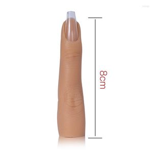 False Nails Practice Fake Finger Model Tool UV Gel Manicure Tools Silicone Adjustable Acrylic For Professional Training Beginner