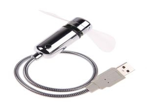 222 g ehigh kvalitet mini flexibel LED -ljus hållbar justerbar USB -gadget USB fläkt tid klocka Desktop Clock Cool Gadget Real Time D2563312
