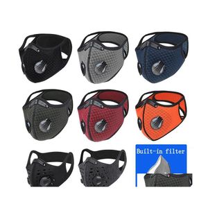 Designer Masks Cycling Mask Dustproof Breathable Face With Filters Men Women Cotton Outdoor Sports Supplies Jersey Drop Delivery Hom Dhcne