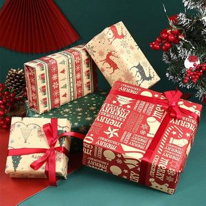 Juldekorationer mode DIY Craft Year Wrapping Paper Roll Gift