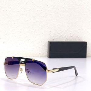Modedesigner legendariska 990 -tals solglasögon svart guld/grå gradientlins 58mm män fyrkantiga solglasögon glasögon med fodral