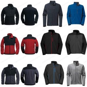 Jaquetas masculinas Fleece Apex Bionic Jackets Ao ar livre à prova de vento à prova d'água Casual SoftShell Casacos de rosto quentes Tamanhos femininos S-XXL