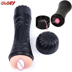 Sex toys Massager Silicone Soft Tight Toys Masturbatore vaginale maschile Aircraft Cup Realistic Vagina Anal 18 Smale Shop