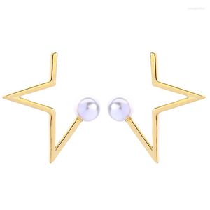 Stud Earrings Romantic Cute Gold/Pink Gold/Silver Color Star Earring For Women Arrival Date Gift Wholesale Charming