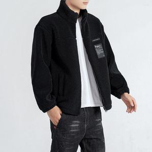 Jackets de jaquetas homens casuais casuais lã polar