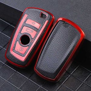 Leather TPU Car Key Case For BMW F20 F30 G20 F31 F34 F10 G30 F11 X3 F25 X4 I3 M3 M4 1 3 5 Series Cover Shell Holder Accessories 0109