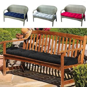 Kissen Lange Bank Outdoor Garten Rechteckiger Sitz Weiche Baumwolle gepolsterte Matte Chaise Swing Chair Liege S 100 50 cm