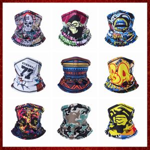 MZZ65 Winter Fleece Mask Moto Neck Gaiter Warm Face Cover Motorcycle Clown Tube Scarf Biker Ski Snowboard Hip Hop Bandana Men