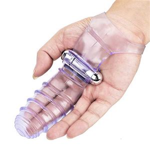 Brinquedos sexuais Massageador Dedo Manga Vibrador G Spot Massagem Clitóris Estimular Masturbador Feminino Brinquedos para Mulheres Produtos para Orgasmo Lésbico