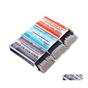 Beyaz kalemler 100pcs Press Pen Doldurma Kırmızı Siyah Mavi Yeşil Yağlı Yazma Aracı Okul Kırtasiye Ofis Malzemeleri 1 Damla Teslimat Bussin Dhoxk