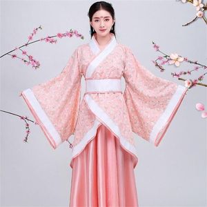 Abbigliamento da palcoscenico Anno tradizionale cinese Donna Performance Dance Hanfu Festa femminile Tang Suit Ragazze Cheongsam Dress Costumi retrò