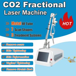 Multifunktionell fraktionerad CO2 -laserborttagningsmaskin ärr stretchmärken Remover Skin Resurfacing Vaginal Draw Metal RF Tube Beauty Equipment Salon Hemanvändning