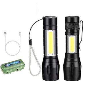 Multifunktion LED -ficklampa Torch Portable Mini Cob Torches Lamp för utomhuscamping Vandring Lykta