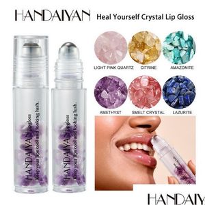 Lip Gloss Handaiyan Crystal Ball Verrijkte Moisturizer Hydraterende natuurlijke longlasing reparatie beschadigde lippen Make -up transparante lipgloss d dhwcl