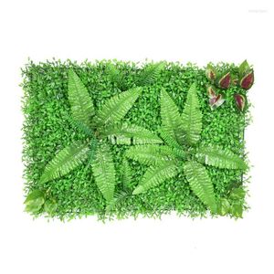 Decorative Flowers Artificial Hedges Panels 15.7x23.6 Inches Topiary Hedge Plant Privacy Screen UV Protected Suitable For