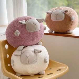 Pillow 30x35cm Cute Cashmere Sheep Ball Shaped Doll Throw Plush Kids Gift