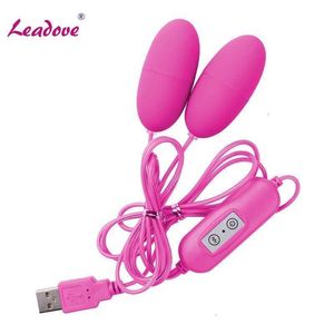 Sex toys Massager Usb Double Vibrating Eggs 12 Frequency Multispeed g Spot Vibrator Single double Toys for Women Products Waterproof