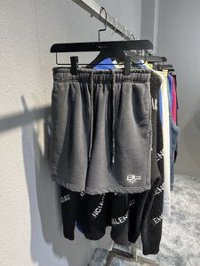 Shorts ricamato designer Lavato Banda di Parigi fritti fritti per uomini e donne