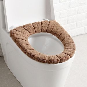 Toalettstol täcker ly badrum kudde stängningsbar tvättbar mjuk varmare mattskydd dyna te889