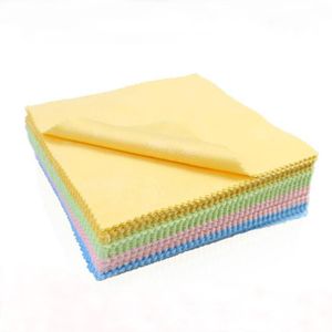 New 100Pcs/lot Microfiber Phone Screen Camera Lens Glasses Square Cleaner Cleaning Cloth 13cm*13cm