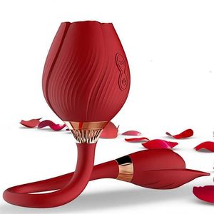 Zabawki seksualne masażer róży ssanie wibratorów lizanie języka wibra wibra wibra sutek stymulacja stymulacja dla kobiet orgazm para produkt