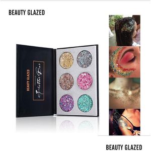 Ombretto Beauty Glazed Palette con paillettes e glitter Funzione Mti Diamond Shimmer Trucco pressato Ombretto Drop Delivery Salute Occhi Dhsix