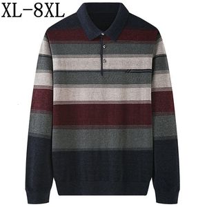 Мужские свитеры размер 8xl 7xl 6xl Jumpers Осенняя модная мужская рождественская свитер шерстяная шерстя