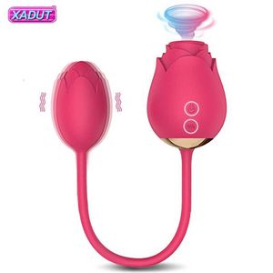 Sex toys Massager Rose Vibrator Toy per le donne Potente Dildo Clitoride Sucker Vacuum Stimolatore Female Love Egg Goods