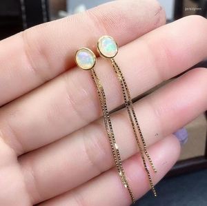 Ohrstecker Das Geschenk für Ihre Freundin Natürlicher echter OPal 925 Sterling Silber Feiner eleganter Schmuck für Frauen Ohrring