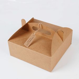 Caixa ondulada impressa reciclável biodegradável personalizada com alça cortada caixa de embalagem de pizza de papel portátil A382
