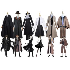 Anime Costume Bungo Stray Dogs Nakahara Chuuya Akiko Yosano Ryunosuke Akutagawa Nakajima Atsushi Edogawa Rampo Cosplay Kostum