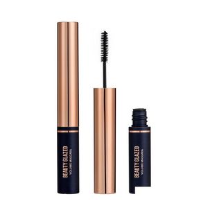 Mascara Beauty Glazed De Oro Schwarz vergoldet Dicke Verlängerung Wasserdicht Private Label Kosmetik Make-up Maquiagem Volume Drop Del Dhk8M