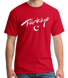 Heren t shirts Turkije vlag volwassen T-shirt Turkiye-ster en halve maan T-shirt voor mannen 2023 shirt