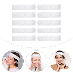 Bandas da cabeça 48pcs Bandas de cabelo descartáveis ​​de tecido não tecido salão de beleza Face Wash Spa Spa Cuidado de cabelo Randa de cabelo 221107 Drop Delivery JE DH1HB