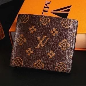 パリの格子縞のデザイナーレザーウォレット女性スタイルハイエンドの男性ウォレットクレジットカードホルダー財布の男性財布高級ハンドバッグ財布