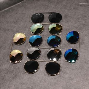 Sunglasses Rockjoy Clip Polarized Lens Steampunk Goggles Mirrored Round Sun Glasses Anti Glare Fit Over Eyeglasses Frame