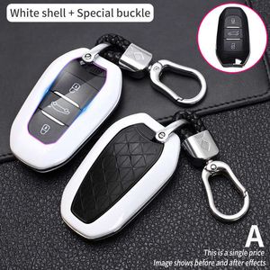 Bilnyckel 2019 Smart Remote Car Key Fob Case Cover för Peugeot 508 301 2008 3008 4008 407 408 Citroen C5 C6 C4L Cactus C3xr DS Auto 0109