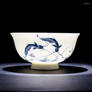 ボウル4.5/5/6インチラーメンスープJingdezhen Blue and White Porcelain Ceramic Bowl Atensils Tableware Holders