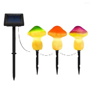 Lawn Lamp Useful Light Control Induction 2 Modes Mushroom Style Garden Solar Decoration For Backyard