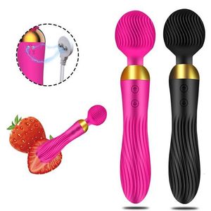 Giocattoli del sesso Massaggiatore Potente Av Magic Wand Vibratore Giocattoli per le donne g Spot Stimolatore del clitoride 18 Velocità Dildo Muscolo Adulti