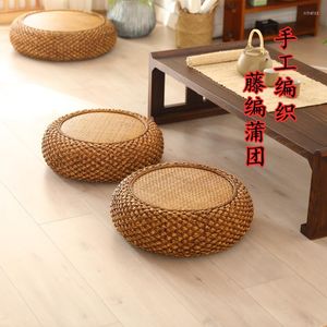 Yastık Japon Rattan Sehpa Oturma Odası Minimalist Zemin Tip Küçük Yan Yatak Odası Balkon Ahşap Tatami Çay Sandalye Ped