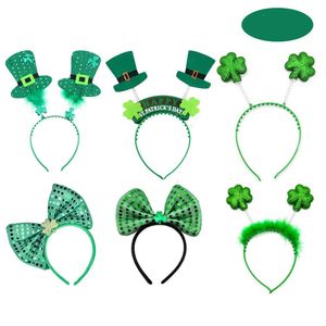 St Patricks Day Decorations Lucky Irish Shamrock Clover Headwear Headband Holiday Accessories
