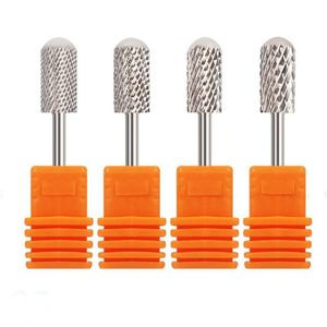 Nagelborrtillbeh￶r Yovibit 2st/Lot Sliver Cone Bits f￶r elektrisk manikyr Hine Tillbeh￶r Carbide Milling Cutter Tool Drop Del Dhgoi